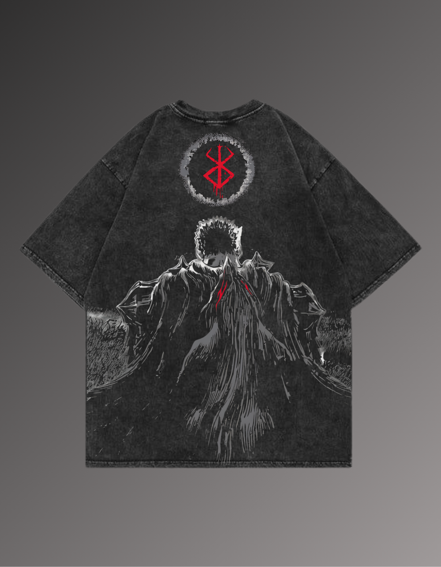 Berserk Oversized Tshirt Acidwash
