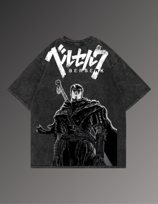 Guts Berserk Acidwash Oversized Tshirt