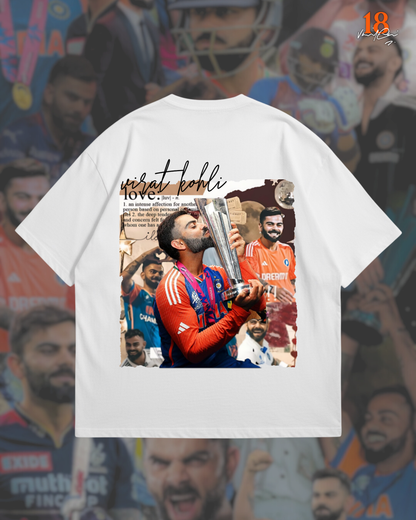 Virat Kohli Legacy Oversized 240 Gsm T-shirt